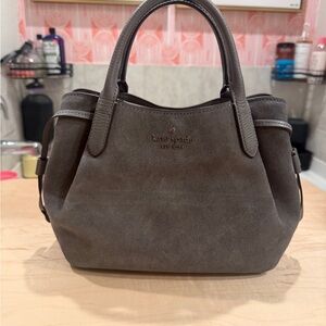 Kate Spade Dumpling Small Hare Grey Suede